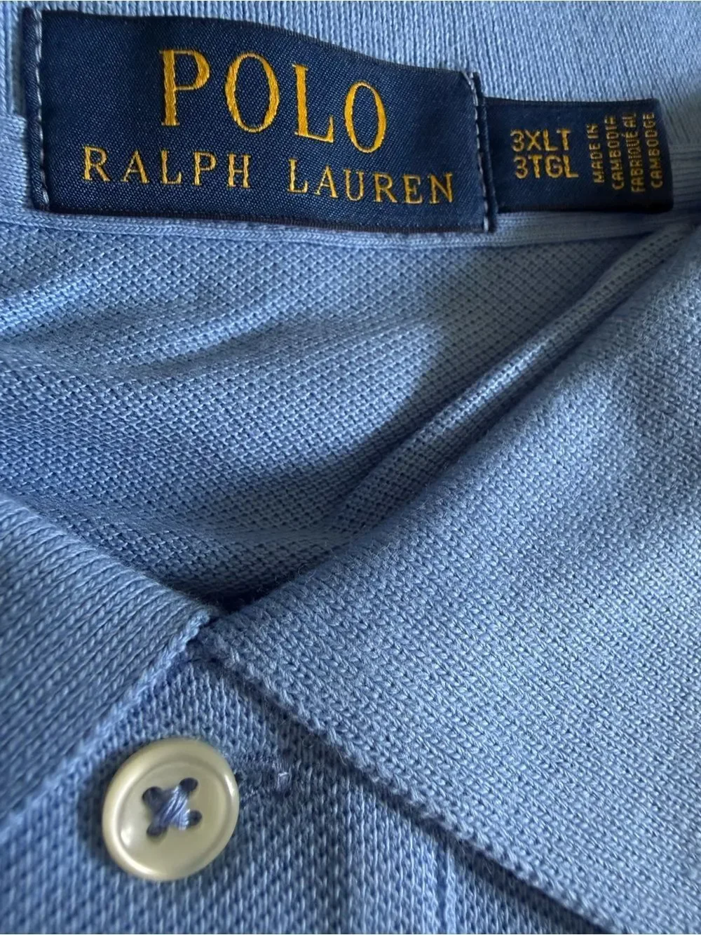 Polo Ralph Lauren Men’s Iconic Mesh Polo Shirt Bristol Blue 3XLT Big & Tall NWT